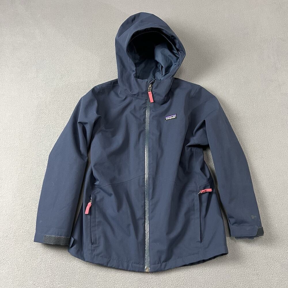 Patagonia Jacket Kids Size Medium 10 Blue 4-in-1 Everyday Full Zip Outdoors